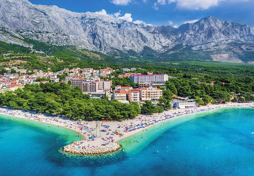 ChoRVATsko > BašKa voda hotel Horizont 30 % do 31. 1.* 15 % do 31. 1.** 50 venkovní bazén vnitřní bazén wellness Poloha: Doporučujeme pro náročné na kraji městečka Baška Voda, cca 300 m od centra.