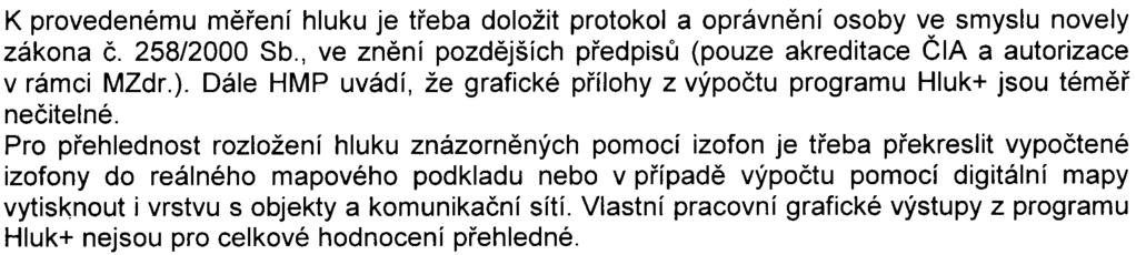 3 K provedenému mìøení hluku je tøeba doložit protokol a oprávnìní osoby ve smyslu novely zákona è. 258/2000 Sb., ve znìní pozdìjších pøedpisù (pouze akreditace ÈIA a autorizace v rámci MZdr.).