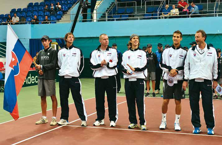 Play off o udržanie sa v I. skupine Davis Cupu v Bratislave Slovensko Portugalsko 3:1 Muži v Davis Cupe odohrali v roku 2012 tiež dve stretnutia. V prvom prehrali vo Veľkej Británii 2:3.