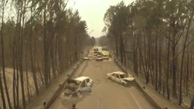 Série lesních požárů v Portugalsku začala 17. června 2017 ve střední části země.