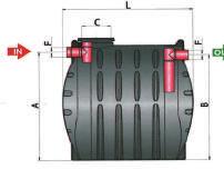 VZ 2240 1890 mm 30 862,- Kč NÁDRŽE ODLUČOVACÍ Odlučovací polyetylenové nádrže slouží na pročištění šedých v.