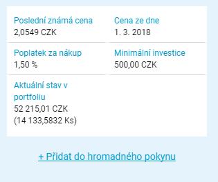 Hromadná objednávka Pokud víte, že budete zadávat více pokynů, využijte hromadnou objednávku.