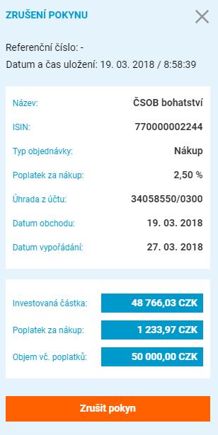 Moje uložené objednávky Rozpracovanou objednávku si také můžete
