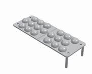 6215 6 černá 100 Stapelfix s hrbolky Šedé stohovací desky pro skladování prefabrikátů, dělitelné.