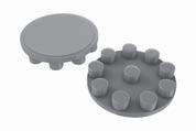 x 13 100 20707 4 / D-25 Ø 25 x 4 1000 s hákem 4/D-25 Maxi Midi Stapelfix - T Distanční deska ze šedé umělé hmoty pro skladování svisle stojících stavebních dílců.