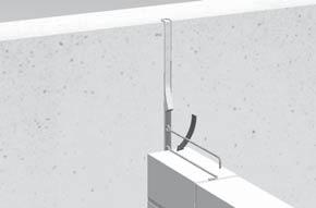Kotevní technika Drehlock Kotevní systém pro zdivo Slouží ke kotvení zděných konstrukcí na betonové stěny.