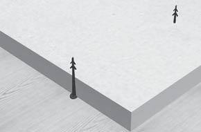 Kotevní technika Durch Trn z umělé hmoty, připevňuje se hřebíkem. Slouží k přichycení izolačních materiálů k betonu.