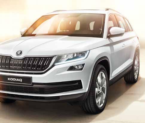 6 DRSNÁ KRÁSA Pripravená vydať sa aj do tých najťažších podmienok ŠKODA KODIAQ vyžaruje majestátnu silu.