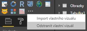 Odstranění vlastních vizuálů Tlačítko se