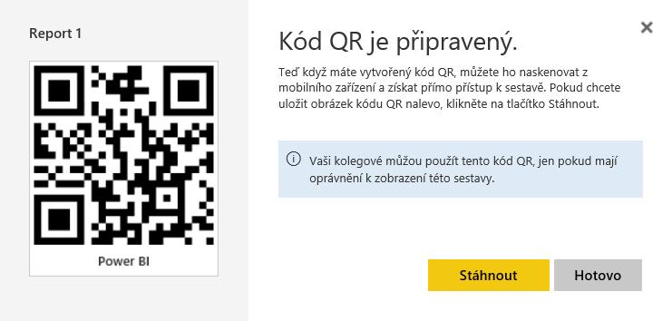 QR kódy Obrázek s QR kódem lze