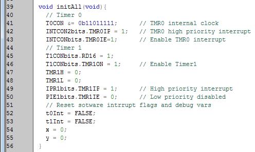 Example: 1x interrupt, 2 interrupt sources