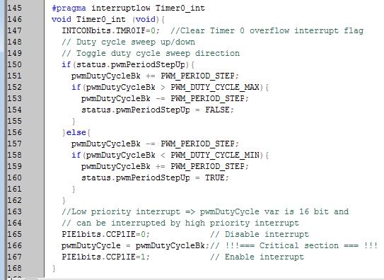 Example: Compare Unit PWM generation