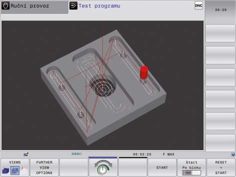 grafická podpora v každé situaci Programovací grafika Další jistotu při programování Vám dá dvourozměrná programovací grafika: TNC 320 kreslí simultánně každý naprogramovaný pojezd na monitoru.