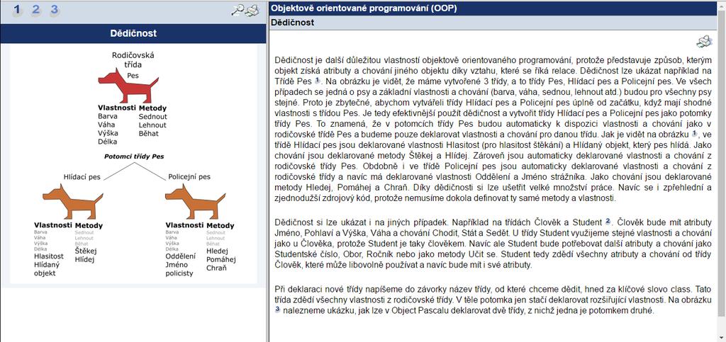 4 KAPITOLA OBJEKTOVĚ ORIENTOVANÉ PROGRAMOVÁNÍ Obrázek 3: Studijní článek Dědičnost 4.