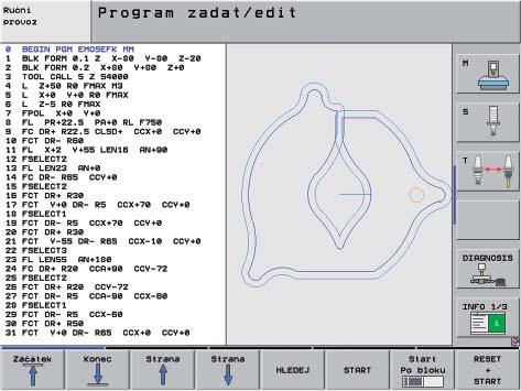 Programování, editování a testování grafická podpora v každé situaci Programovací grafika Další jistotu při programování Vám dá dvourozměrná programovací grafika: itnc 530 nakreslí