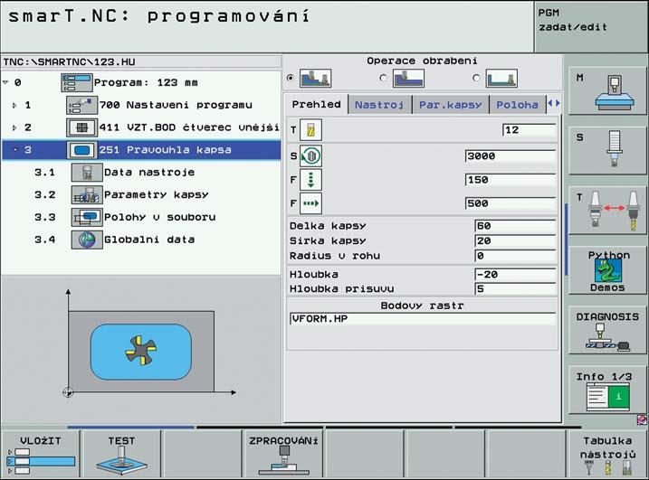 Optimální grafická podpora I jako začátečník v CNC budete s režimem smart.