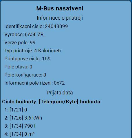 přijatá data. Příklad: Náhled C.M.