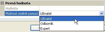 Programování s TAPPS2 / Pevné hodnoty Název Zadání názvu pevné hodnoty výběrem z přednastavených názvů nebo z názvů definovaných uživatelem.