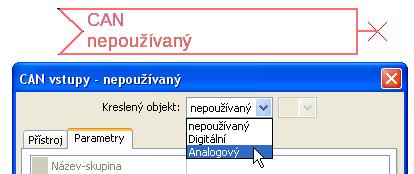Programování s TAPPS2 / CAN-Bus CAN analogové vstupy Programovat můžete až 64 analogových síťových vstupů. Analogové vstupy nastavíte zadáním čísla uzlu vysílače a čísla výstupu CAN vysílacího uzlu.