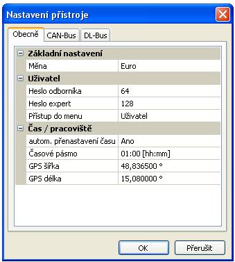 Přistup do menu Potvrzení do jaké uživatelské úrovně Hlavního menu je přístup povolen.