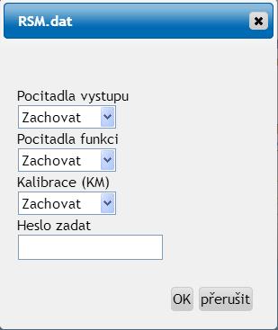 I.. Následně se přenese soubor na modul RSM610. Tyto akce jsou provedeny jednoduše tím, že levým tlačítkem myši objekt označíte a táhnete do místa, kam je chcete nahrát (metoda Drag & Drop ).