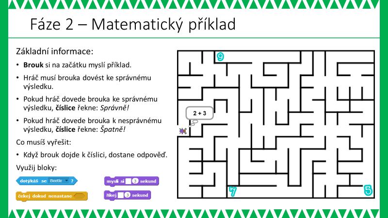 2. FÁZE METODICKÉ POZNÁMKY: Tato fáze je velmi jednoduchá a je přípravou pro následující 3. fázi.