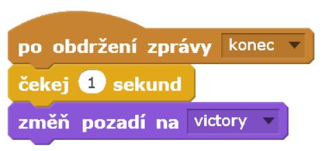 ZÁVĚR: Žák má vytvořený projekt s Broukem (či vlastní postavou), kterého ovládá pomocí kláves a který se