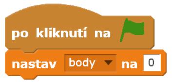 Body typicky přidělujeme tam, kde je ošetřována příslušná událost (typicky u Číslic, kde přičítáme body za správnou odpověď