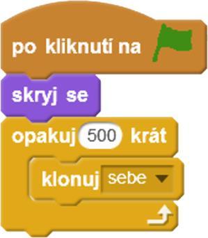 Kostým koule může být doplněn dalšími tvary, např. hvězdičkou (také o velikosti cca 10x10).