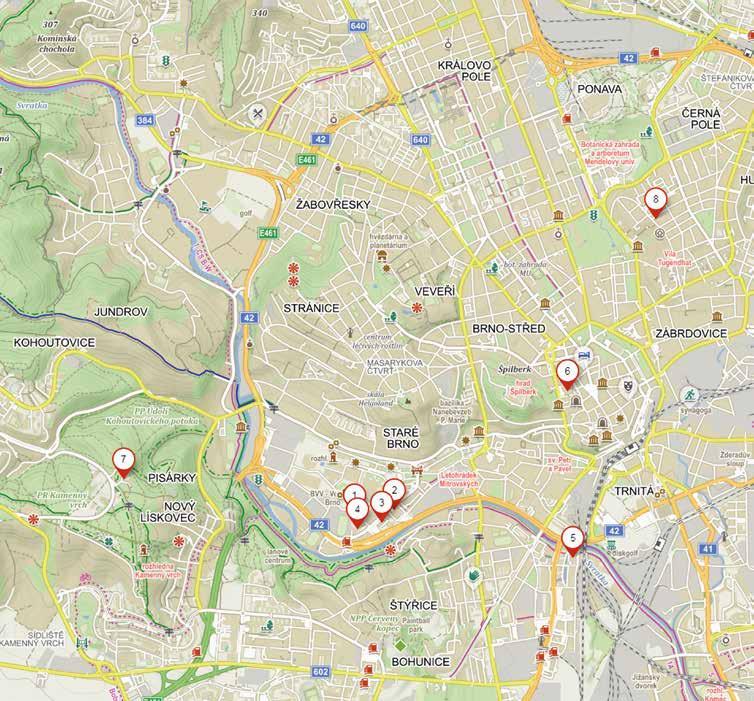 ORIENTAČNÍ PLÁNEK MÍSTO KONÁNÍ VELETRHY BRNO, A. S.