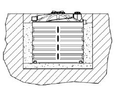 1 Rozšíření instalace Je-li nádrž zakopána v hloubce 40 cm od horního vstupu doporučujeme instalaci prodloužení Elbi v polyethylenu přímo na inspekční otvor (maximálně lze použít 2 prodloužení Elbi