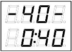 Maximální doba vyhřívání Maximální dobu vyhřívání můžete změnit pomocí tlačítek a +. Rozsah je 1-12 hodin (6 hodin*) ). Příklad: topidlo bude topit 6 hodin od zapnutí.