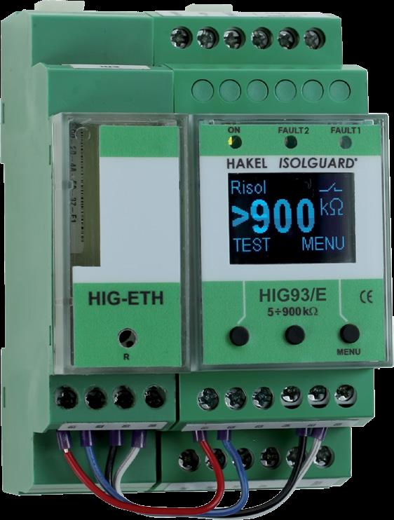 Těžký průmysl s ETH Hlídače izolačního stavu ISOLGUARD HIG93/E, HIG94/E Hlídače izolačního stavu z produkce firmy HAKEL řady ISOLGUARD HIG91/E, HIG92/E, HIG93/E, HIG94/E, HIG95/E jsou určeny k