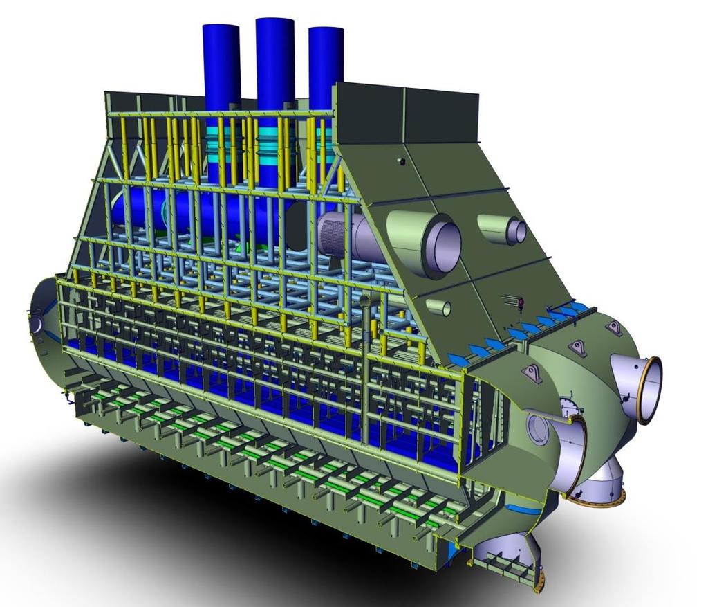 KKE Kondenzátor Nástavba Nástavba Nástavba tvoří propojení výstupu turbíny a pláště kondenzátoru.