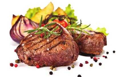 SPECIALITY 9. Dřevorubecký steak (300g) 189,- vepřová krkovice nebo kuřecí prso podávané se steakovými hranolkami 10.