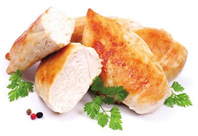 DRŮBEŽ 19. Gratinové kuřecí prso (200g) 165,- s parmskou šunkou, sýrem cheddar a smetanovou omáčkou 20. Přírodní kuřecí kapsa (200g) 165,- plněná olomouckým tvarůžkem a klobásou z naší udírny 21.
