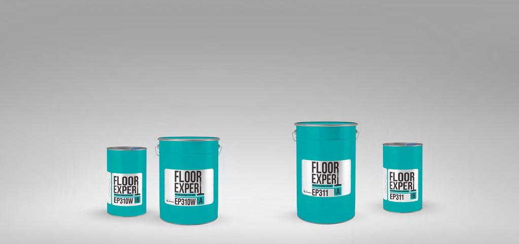 Floor Expert EP 310W Dvousložkový vodouředitelný svrchní nátěr na bázi epoxidové pryskyřice Floor Expert EP 311 Dvousložkový svrchní nátěr na bázi epoxidové pryskyřice, neobsahuje rozpouštědla