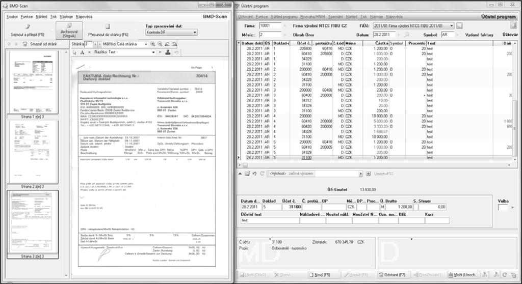 dokladů lze automatizovat zavedením konkrétních rozhodovacích postupů tzv. workflows.