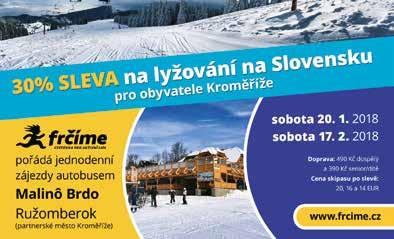 Číslo 2/2018, IV. ročník. Vyšlo dne 31. 1. 2018. Vydává město Kroměříž nákladem 14 400 + 5 000 ks. Neprodejné!