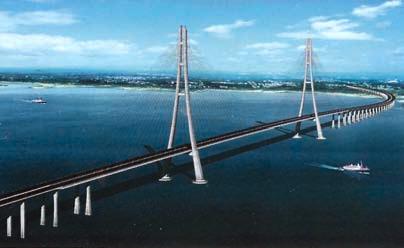 Na stavbě bylo s potřebováno 10 750 m 3 betonu, 23 000 t oceli a 2100 t pozinkovaných patentovaných drátů pro závěsy. Další podrobností viz [4].
