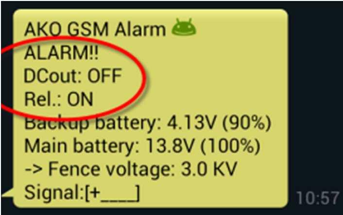 Zobrazení alarmu při ALARM Power ON Power OFF (bod Chyba! Nenalezen zdroj (bod Chyba!