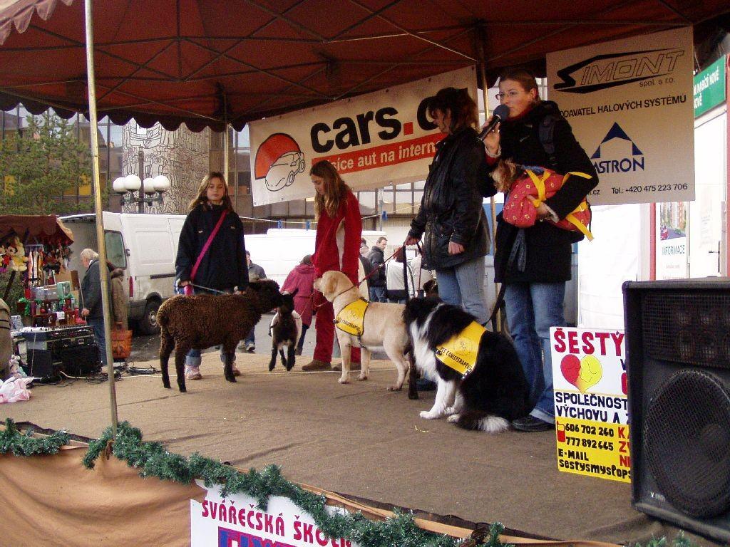 2005 VÁNOČNÍ TRHY ÚSTÍ NAD LABEM. Se svým programem pro děti jsme byly pozvány k účasti při oslavách Vánoc.