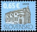 2014, 2. 1. * Kultúrne dedičstvo Slovenska: Levice * výplatná známka * N:+R: F. Horniak GÚ: P. Augustovič * OTr+HT PTC * PL: 100 ZP, TF: 2 PL * papier FLA * RZ 11 ¼ : 11 ¾ * FDC N:+R: F.