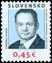 2014, 13. 6. * Prezident SR * výplatná známka * N: V. Rostoka, R: M. Činovský * OTr+HT PTC * PL: 100 ZP, TF: 2 PL * papier FLA * RZ 11 ¾ : 11 ¼ * FDC N: V. Rostoka, OF Kasico * náklad: 8 mil.