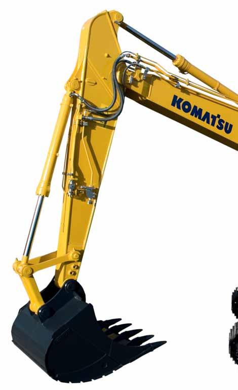 Stručný přehled Hydraulické rýpadlo Komatsu PC228USLC-8 bylo navrženo s mimořádně krátkou zadní částí, aby mohlo provádět pracovní úkony v omezených prostorech.