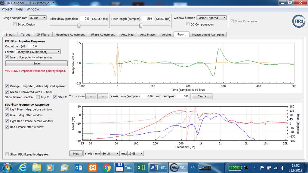 Data pro FIR do DSP pro basy: Data pro