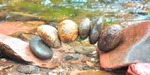Věnuje se převážně stone balancingu, ale i ostatním landartovým