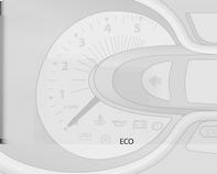 116 Řízení vozidla a jeho provoz Za jízdy je možné režim ECO dočasně deaktivovat silným sešlápnutím plynového pedálu, například za účelem zvýšení výkonu motoru.