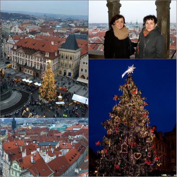 pohled na pražské památky. Výstava betlémů Žáci prvního ročníku oboru Zednické práce navštívili dne 8. 12.