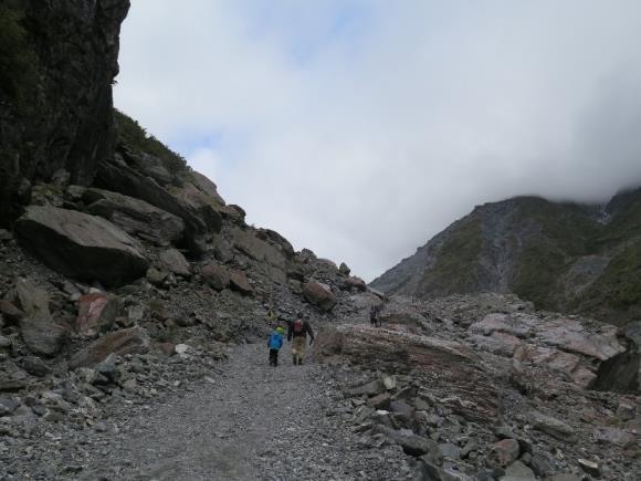 Pak jsme jeli na další vycházku k ledovci Fox Glacier.